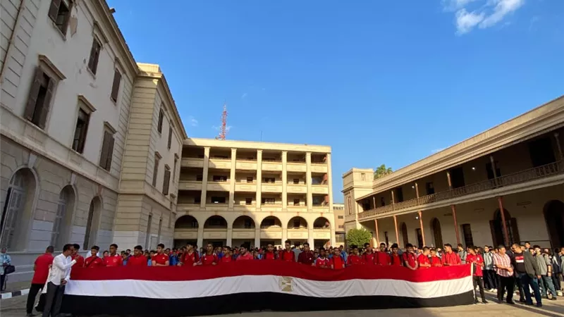  طابور الصباح وتحية العلم.. «إيجبتك» يرصد أجواء أول يوم في مدرسة السعيدية| صور