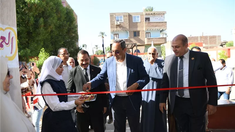 أول أيام الدراسة.. افتتاح مدرسة الترامسة الإعدادية بقنا بعد تجديدها