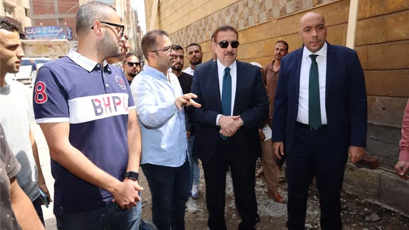 خلال جولة ميدانية: محافظ المنوفية يتفقد مشاريع حيوية بشبين الكوم 