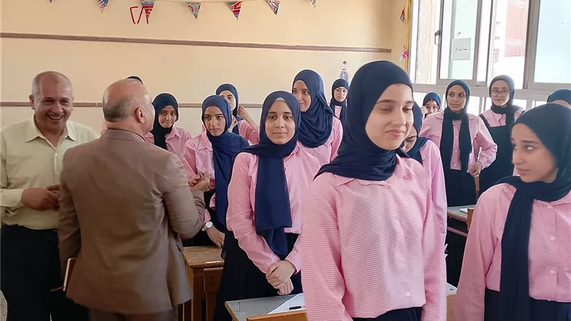 وفد وزاري رفيع المستوى يتفقد مدارس دمياط مع بدء العام الدراسي الجديد