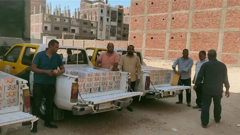 ضبط 6000 علبة جبنة منتهية الصلاحية بمخزن غير مرخص فى البياضية