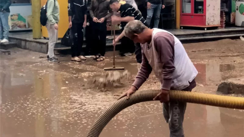أمطار غزيرة تضرب مركز ناصر.. وتحرك عاجل للوحدة المحلية 