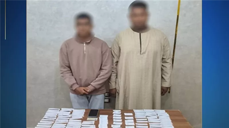 ضبط شخصين يوزّعان كروت دعاية لأحد الناخبين بالأقصر