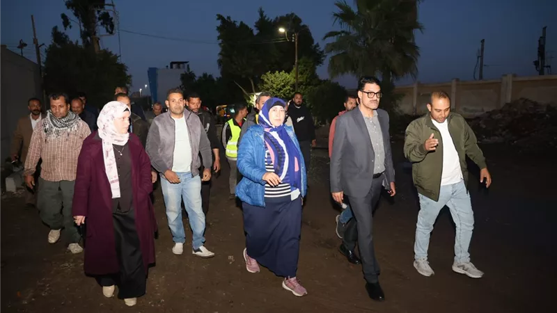 رئيس «مياه القليوبية» يتفقد أعمال الإنشاءات المدنية بفرع قها
