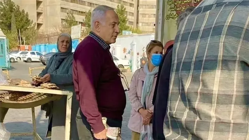 كيف علق الإسرائيليين على ظهور شبيه نتنياهو في أسواق إيران؟ 