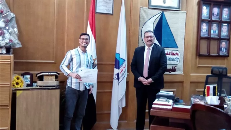 رئيس جامعة كفر الشيخ يستقبل وفد إيريز الهولندية لبحث الزراعة الذكية