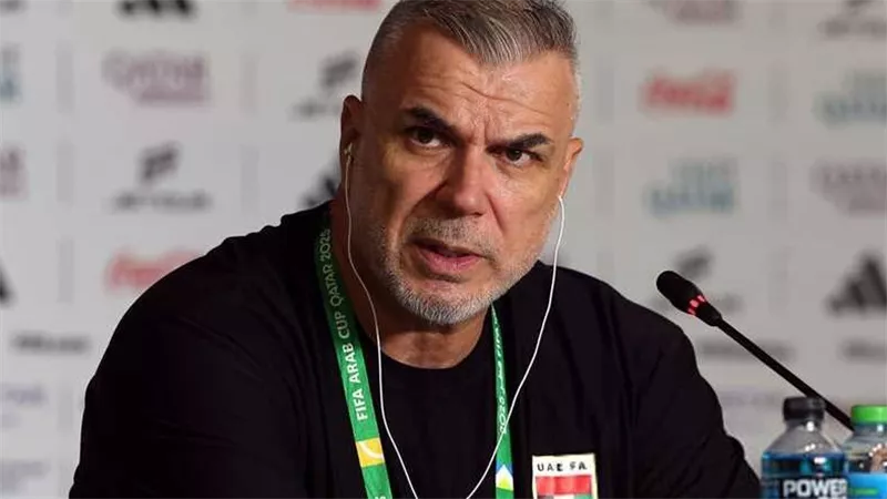 مدرب الإمارات: اعتدنا على ضغط الجماهير وسنواجه مرشح للفوز بلقب كأس العرب