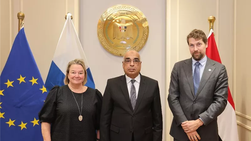 وزير العدل يستقبل مديرة مركز سيادة القانون بجمهورية فنلندا