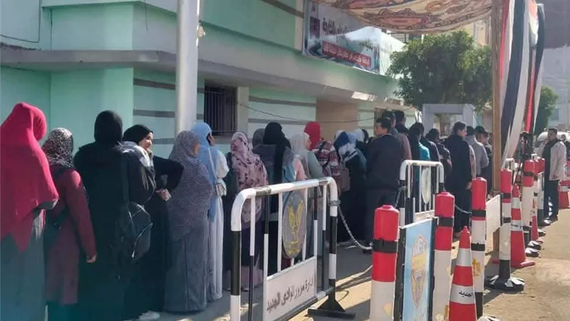 حصر عددي لنتائج الانتخابات بالدائرة الأولى في محافظة الوادي الجديد