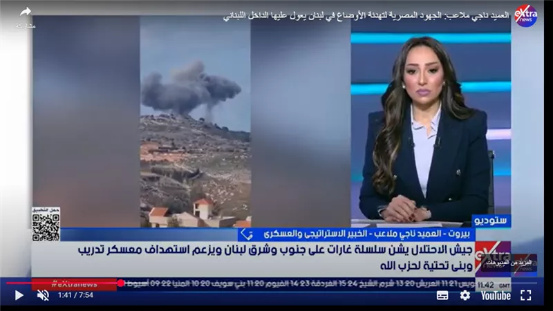 للمرة الثانية..العدوان الإسرائيلي يستهدف مواقع لحزب الله في لبنان 