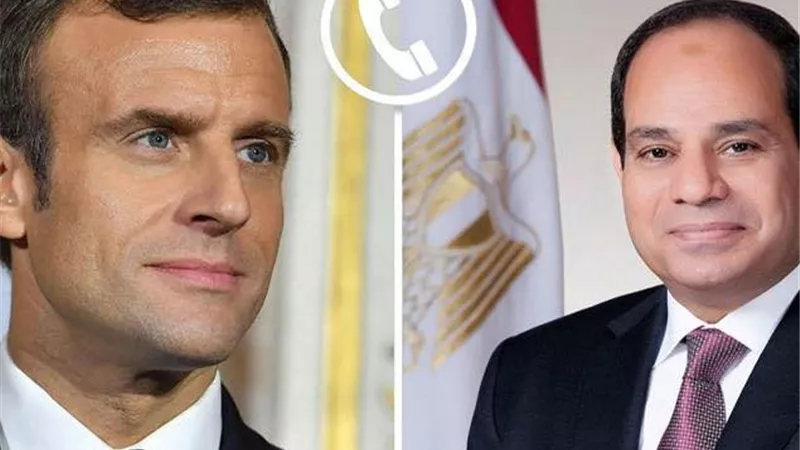 الرئيس السيسي يتلقى اتصالًا هاتفيًا من نظيره الفرنسي