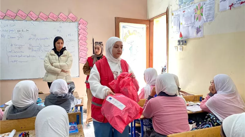الهلال الأحمر المصري يطلق حملة «وقاية وحماية.. لشتاء آمن»|صور