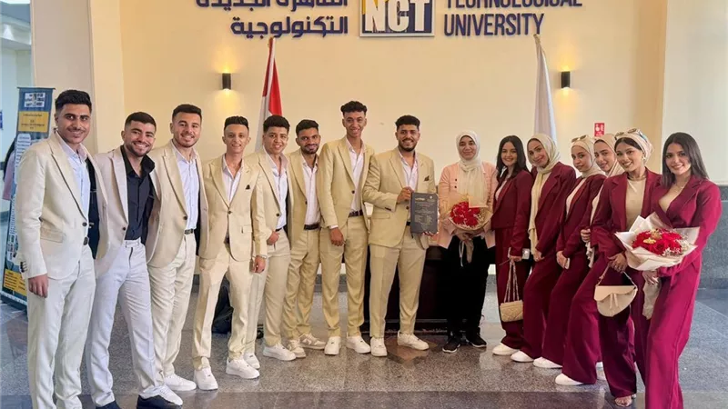 جامعة القاهرة الجديدة التكنولوجية تفوز بالمركز الثاني بمسابقة 