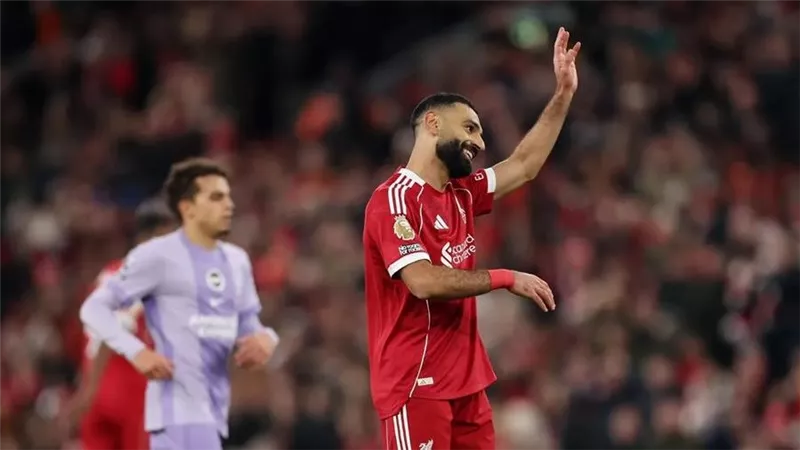 كيف تفاعل محمد صلاح مع جماهير ليفربول بعد مباراة برايتون؟