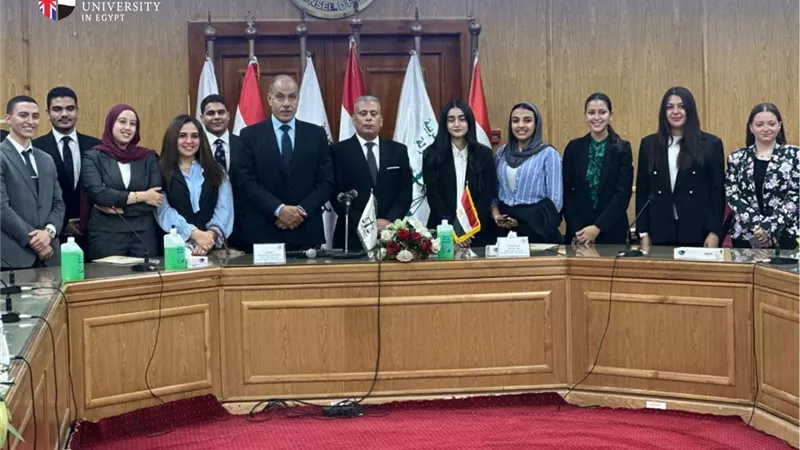 طلاب القانون بالجامعة البريطانية في زيارة تدريبية لمجلس الدولة