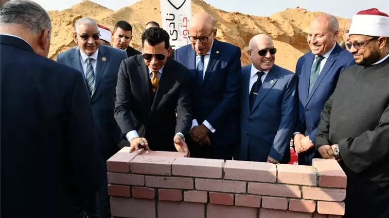 رئيس النيابة الإدارية يشهد فعاليات وضع حجر الأساس لمسجد «قضاة مصر»
