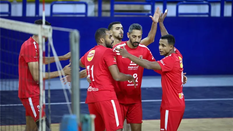 رجال طائرة الأهلي يفوز على الشمس بنتيجة 3-0 في دوري المرتبط