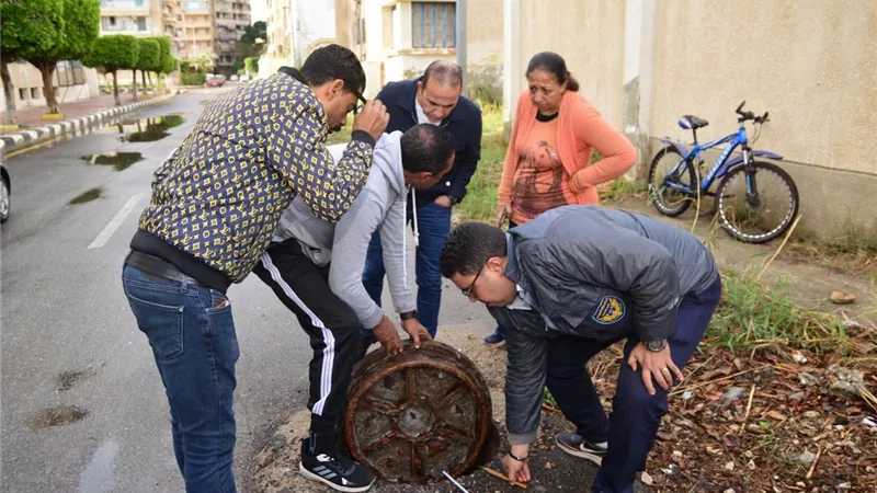 بورفؤاد تستعد للفيضة الصغري بمحطات صرف صحي العبور وقناة السويس