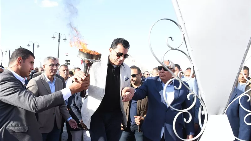 انطلاق شعلة النسخة السادسة من أولمبياد المحافظات الحدودية
