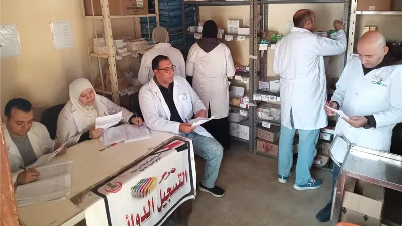 قافلة طبية مجانية تخدم أهالي كفر أبو شهبة ضمن  مبادرة حياة كريمة ببني سويف