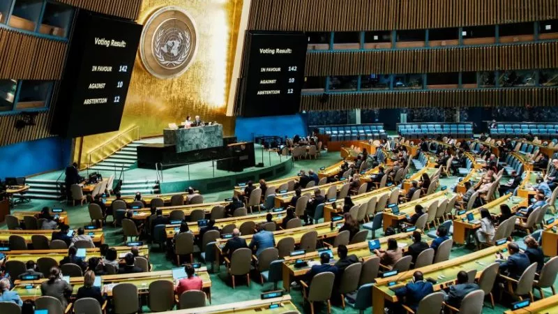 الأمم المتحدة تؤكد مجددا حق الشعب الفلسطيني في تقرير مصيره بأغلبية كاسحة