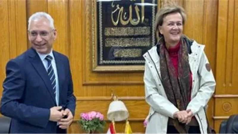 رئيسة بعثة الاتحاد الأوروبي تزور جامعة المنيا
