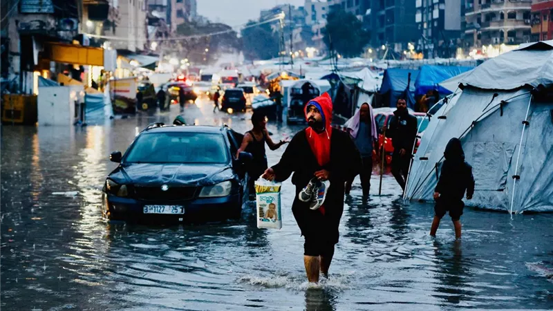 مراسل الحدث: غرق خيام النازحين بغزة بسبب مياه الأمطار الغزيرة|فيديو