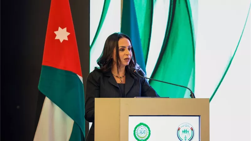 وزيرة التضامن الاجتماعي تشارك في أعمال المؤتمر العربي الدولي بالأردن
