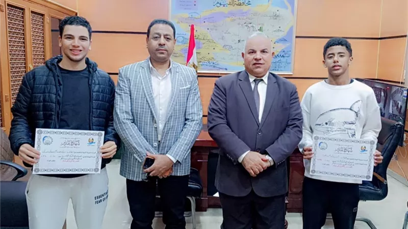 «تعليم الفيوم» يكرم الفائزين بالمركز الخامس والسادس في بطولة التايكوندو
