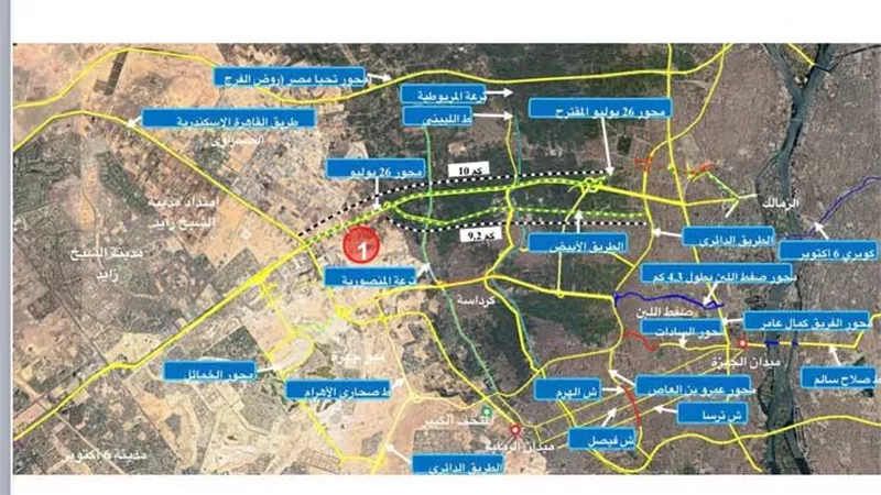 نزع ملكية أراضٍ وعقارات لتطوير محور 26 يوليو بالجيزة.. صور