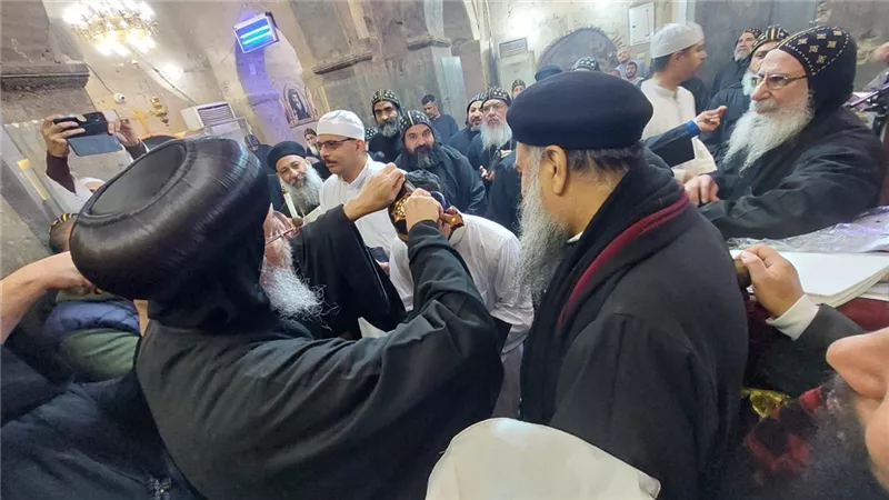 بحضور 3 أساقفة.. سيامة 2 رهبان جدد بدير الأنبا متاؤس الفاخوري جنوب الأقصر