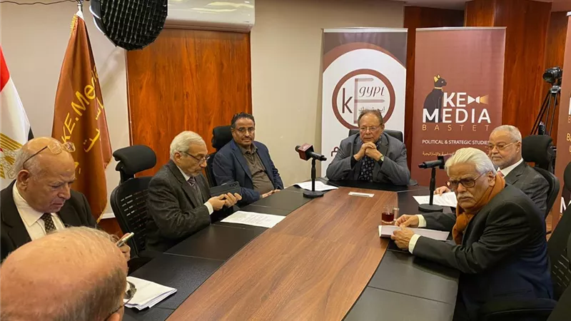 الرئيس اليمني الجنوبي السابق «علي ناصر» في ندوة خاصة بمركز باستيت وإيجبتك
