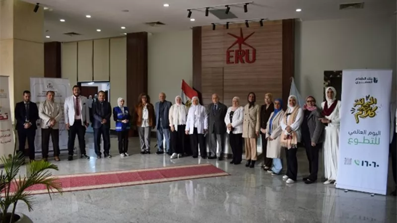 باللون الأبيض.. الجامعة المصرية الروسية تزرع بذور الخير في نفوس طلابها
