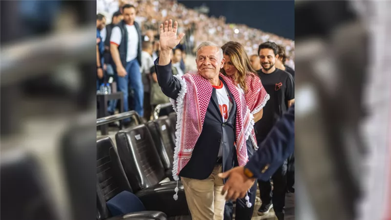 العاهل الأردنى لـ منتخب «النشامى»: رفعتم اسم الوطن عاليا 