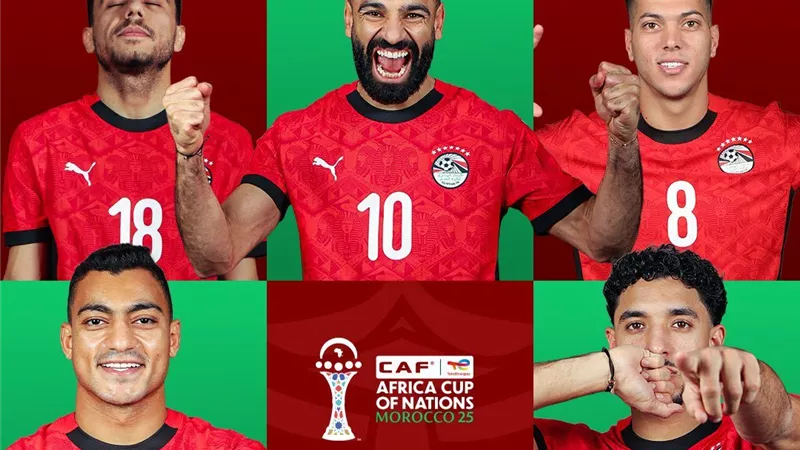 الأكثر تتويجًا باللقب جاهز للـ8.. تصوير لاعبي منتخب مصر قبل الكان 2025
