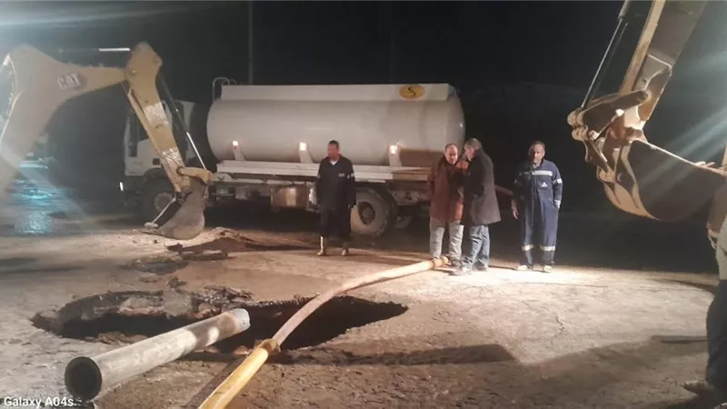 بعد انقطاع 20 ساعة متواصلة.. العمل على ضخ مياه الشرب بالكرور في أسوان
