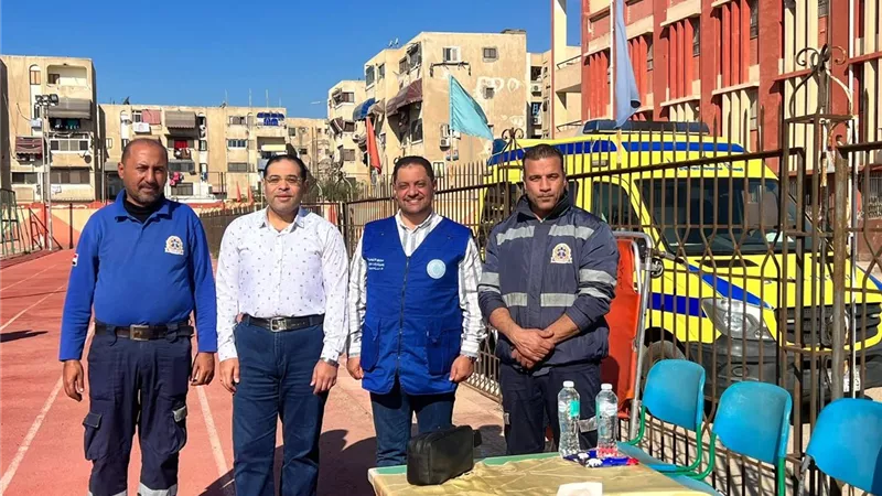 استجابة فورية.. رعاية بورسعيد تنقذ لاعبة وتؤمن بطولة الألعاب الجماعية 
