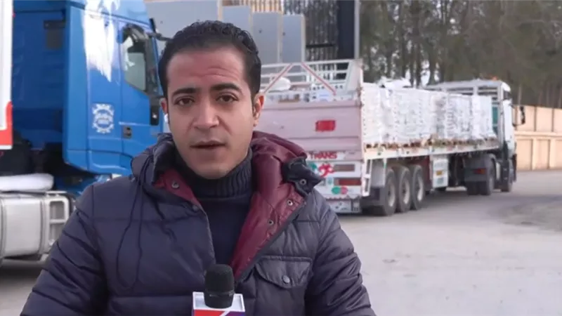 شتاء فوق الحرب.. انطلاق قافلة إغاثية من معبر رفح إلى غزة|فيديو