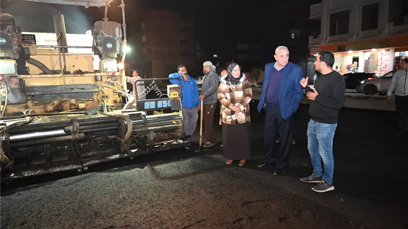  محافظ الغربية يتابع رصف مصرف الزهار وتطوير حديقة قطور