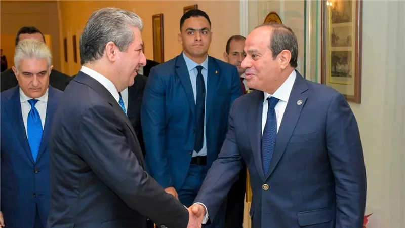 بعد لقاء الرئيس.. مصادر كردية تكشف لـ«إيجبتك» أهداف بارزاني من زيارة مصر
