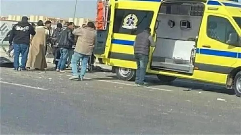 حادث تصادم مروع أمام مدينة الإنتاج الإعلامي ووقوع مصابين