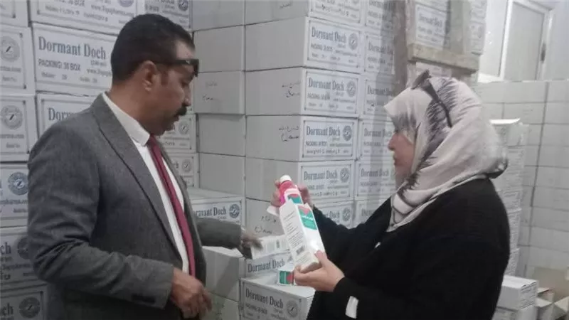 ضبط 7200 عبوة مجهولة المصدر في حملة تموينية بالمنوفية
