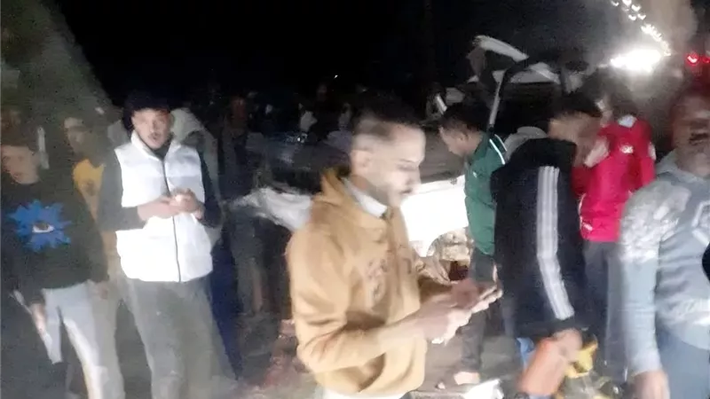 مصرع طفلة وإصابة 13 شخصا في حادث مروع على طريق جمصة بلقاس بالدقهلية