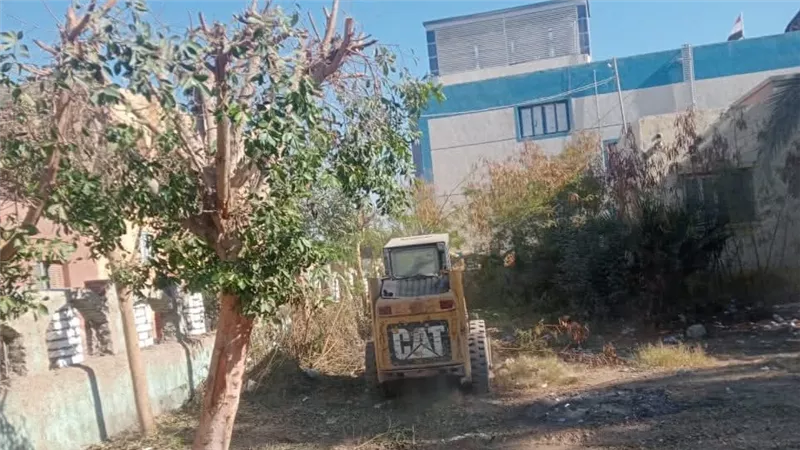 إزالة إشغالات وتعديات ورفع كفاءة النظافة والإنارة بمركز ببا في بني سويف