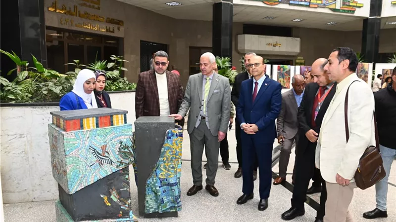  المنشاوي يفتتح معرض مسابقة «موديل بالألوان الزيتية» لطلاب الفنون الجميلة 
