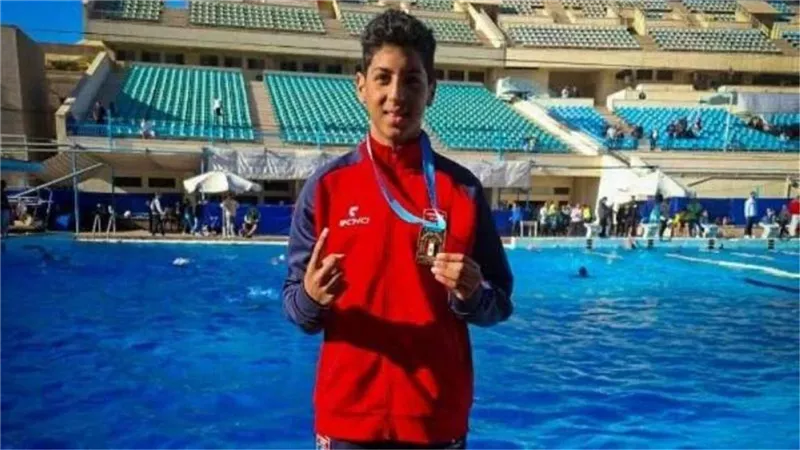 وصول المتهمين في واقعة غرق السباح يوسف محمد لجلسة المحكمة