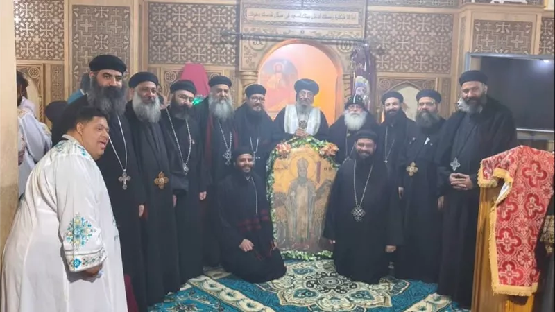 إسنا تحيي ذكرى استشهاد الأنبا أمونيوس بصلوات وتسابيح بدير الشهداء