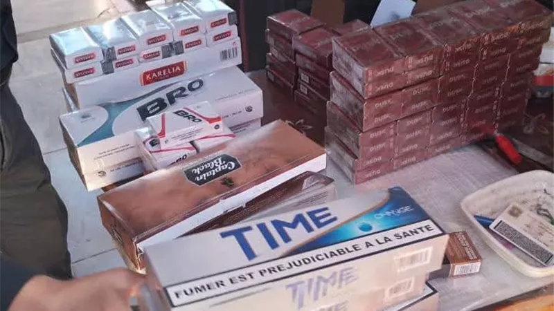 ضبط سجائر مهربة بأسواق الوادي الجديد