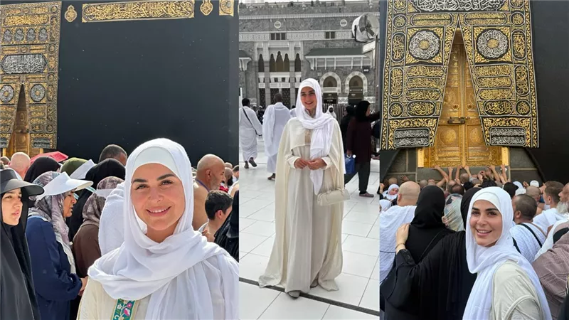 لحظات خشوع وسكينة.. رانيا منصور تشارك جمهورها صورها من العمرة|فيديو