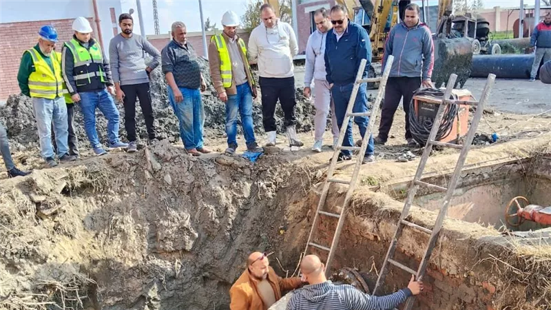رئيس مياه القناة يتفقد خزان الدوايدة ومحطة المعالجة بالتل الكبير